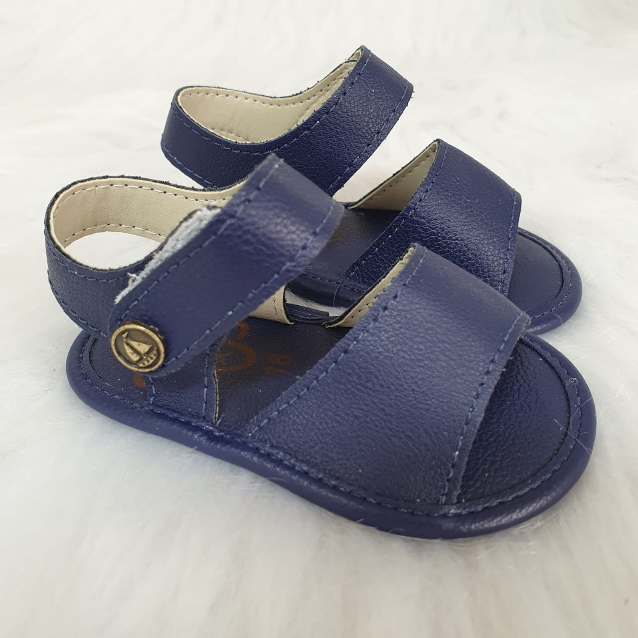 sandalia infantil azul marinho